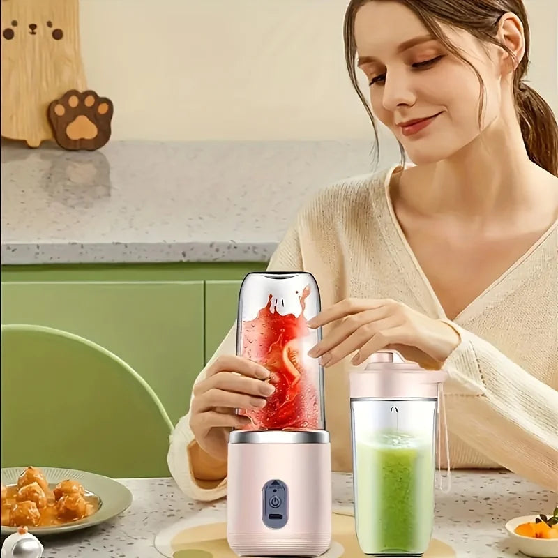 Portable Rechargeable Blender — 400ml Cordless Personal Juicer Cup for Smoothies On the Go