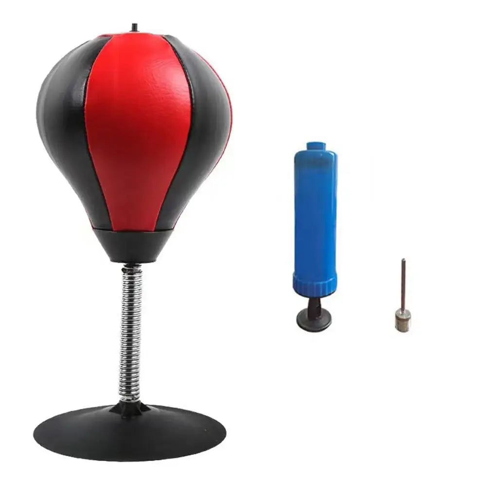 Stress Reliever Punching Bag Toy With Suction Cup Stress Buster Desk Boxing Punch Ball Reduce Tension Toys For Kids