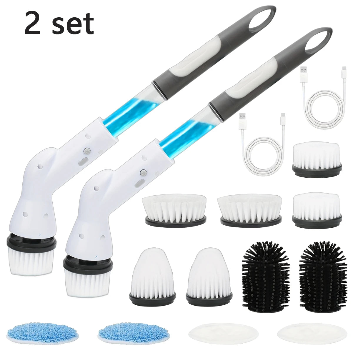 Cordless Electric Spin Scrubber — Rechargeable Power Cleaner for Bathroom, Tile & Car