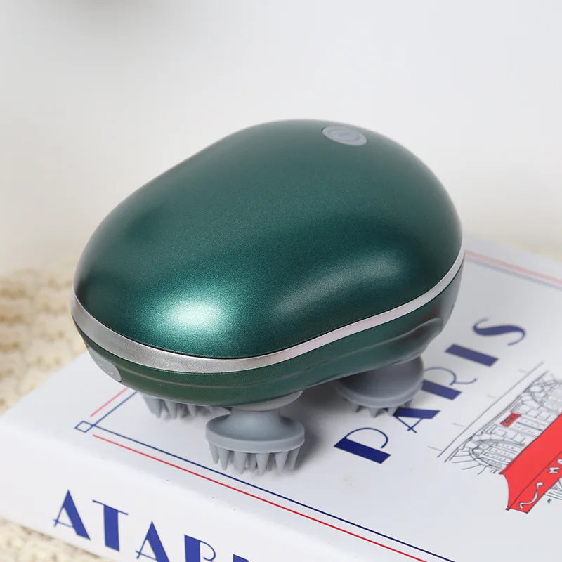 Electric Head & Scalp Massager with Red Light Therapy — Hair Growth & Stress Relief