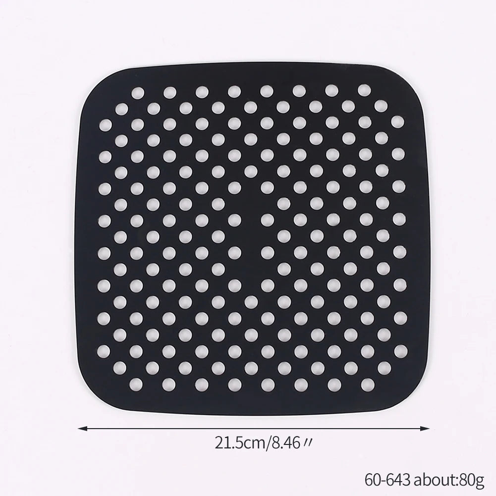 Reusable Silicone Air Fryer Liner — Non-Stick Baking Mat for Air Fryers
