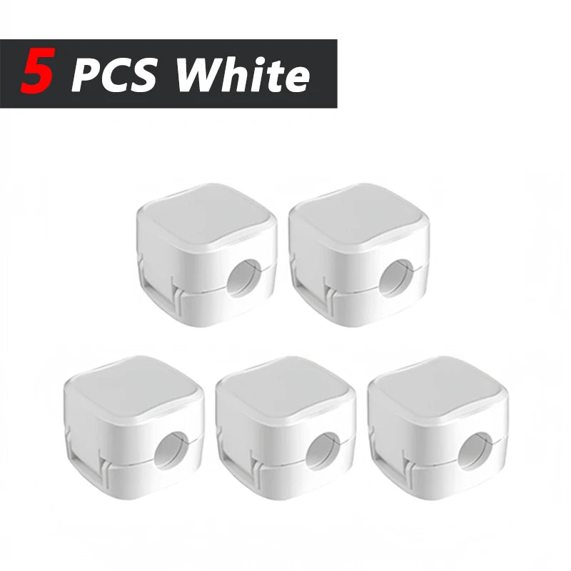 Adhesive Cable Clips — Cord Holder for Desk, Car & Wall