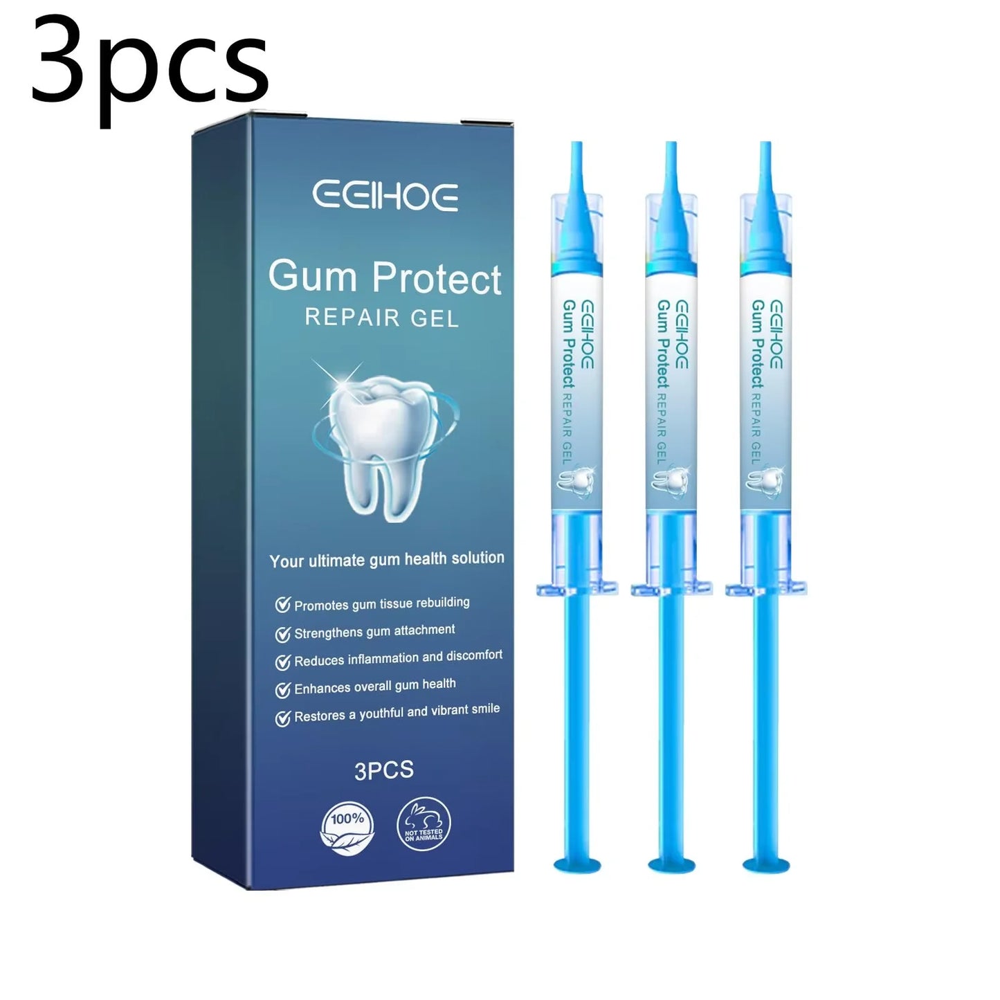 Fresh Breath & Teeth Cleaning Gel (3-Pack) — Gentle Daily Oral Care for a Brighter Smile