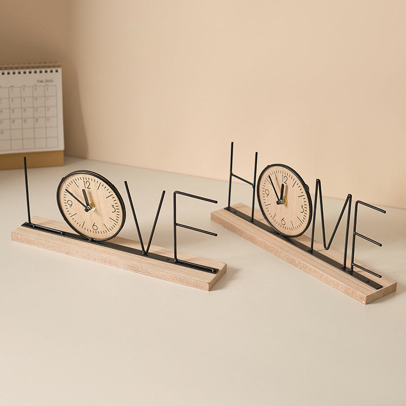 Creative TV Cabinet Decorative Ornaments Table Clock Furnishings