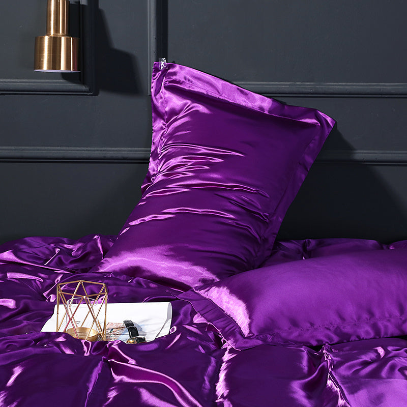 Solid color pillow cover