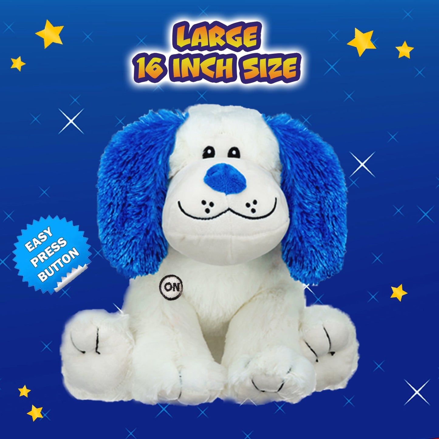 Rainbow Lites Puppy Dog Glow Plush LED Night Light Up Stuffed Animal 2 Pack Set