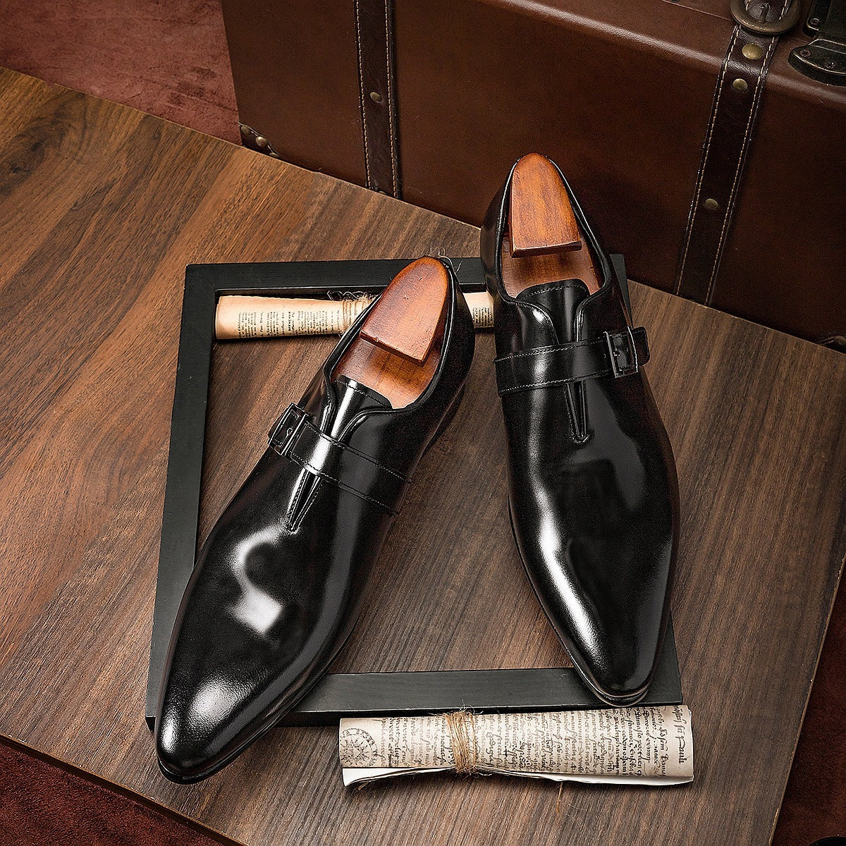 Men's Leather Penny Business Casual Shoes