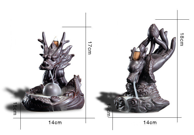 Creative Back Flow Incense Burner Smoke Will Back Flow Buddhist Supplies Incense Burner Creative Gifts