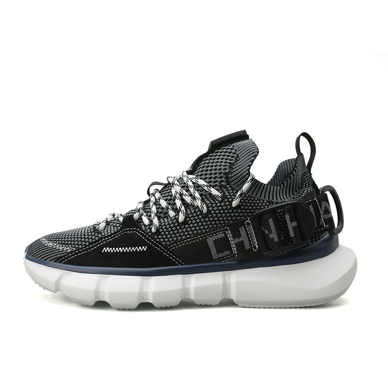 Sports Shoes Breathable Running Shoes Buckle Color Matching Shoes