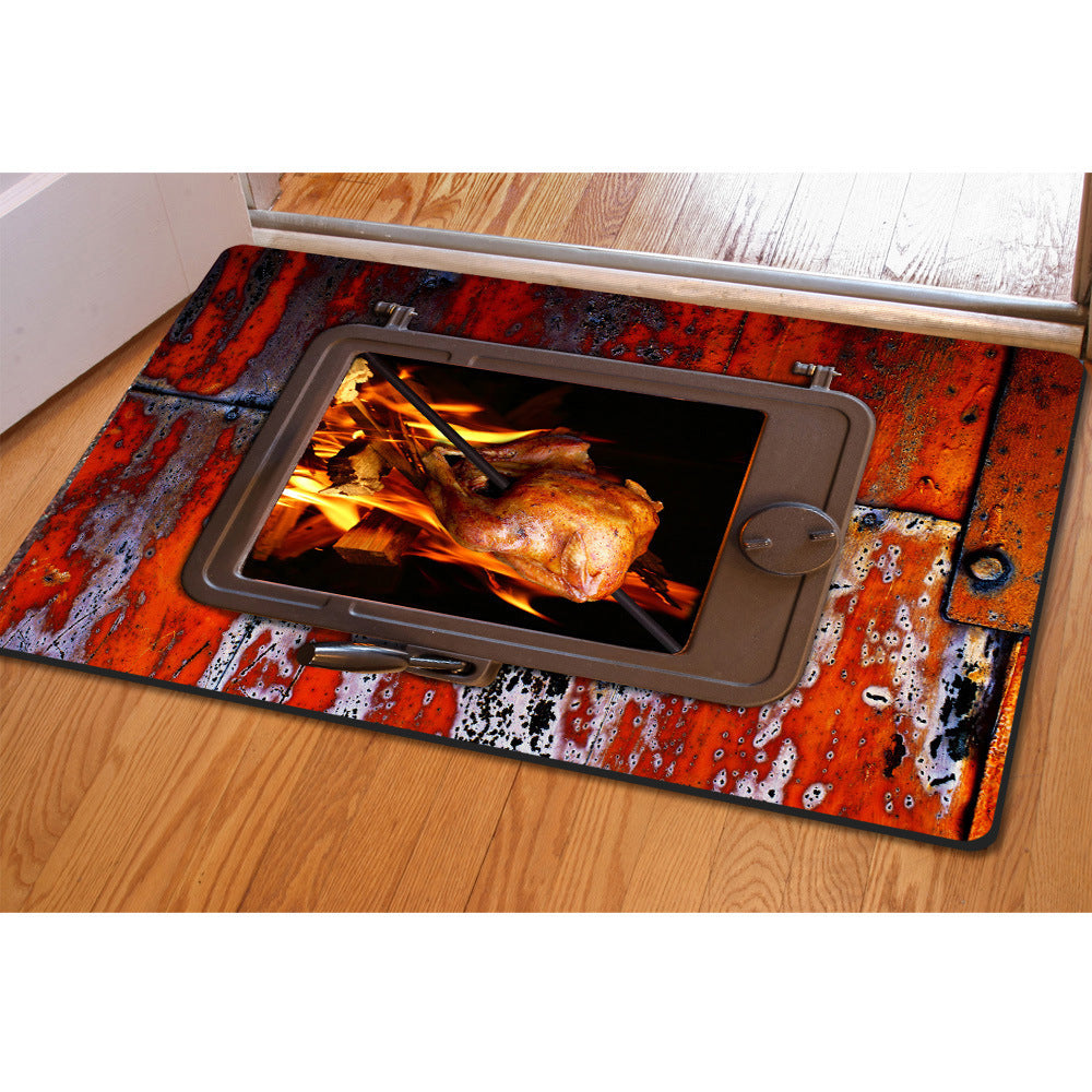 Food Printing Dining Door Mat Welcome Mat Cross-border Multi-purpose Table Mat
