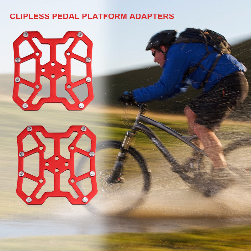 Bicycle Platform Adapter Universal Clipless To Platform Adapter Cleat Pedal For Bicycle Road Bike New