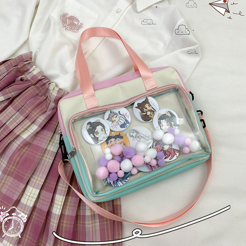 Ladies Fashion Two-Dimensional Crossbody Pain Bag