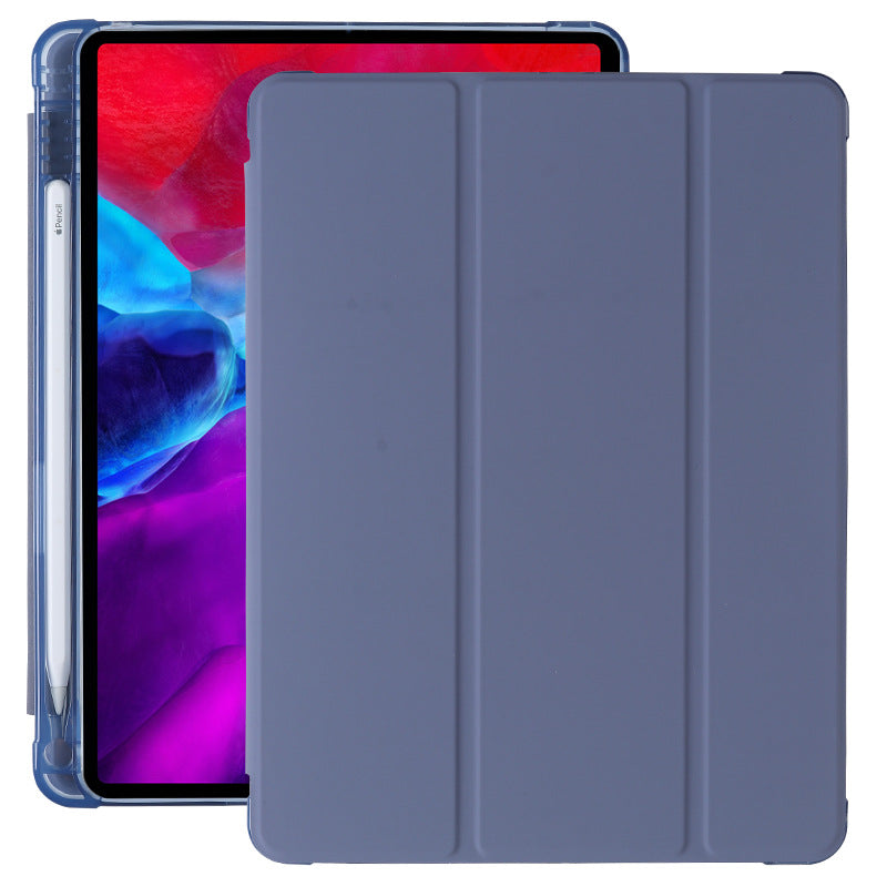 Compatible with Apple, Suitable for ipad10.9 protective cover pro10.5 with pen slot mini dormant leather case TPU airbag air4 soft shell