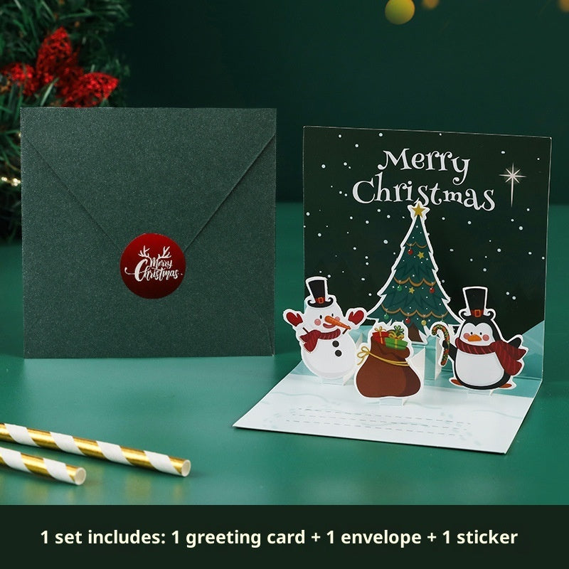 Three-dimensional Blessing Greeting Card