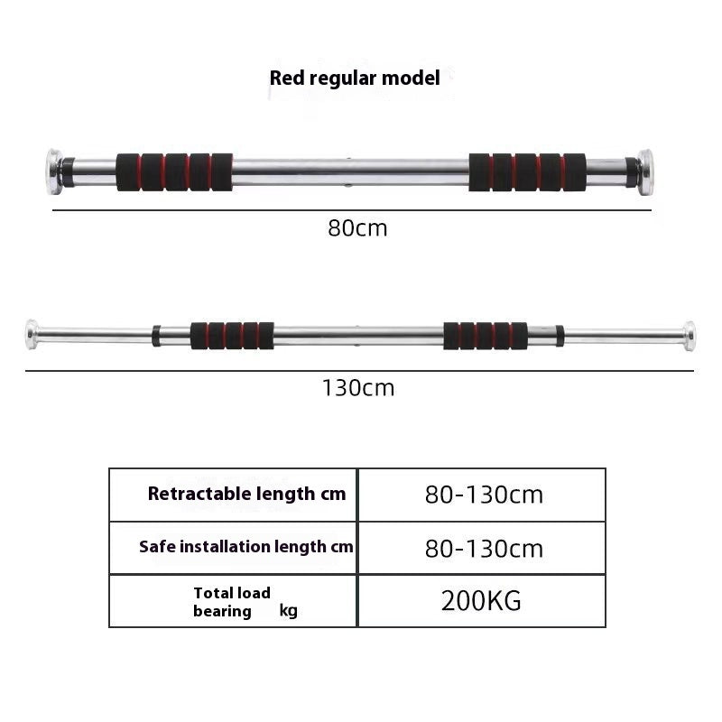 Indoor Punch-free Horizontal Bar On The Door Pull-up Fitness Equipment