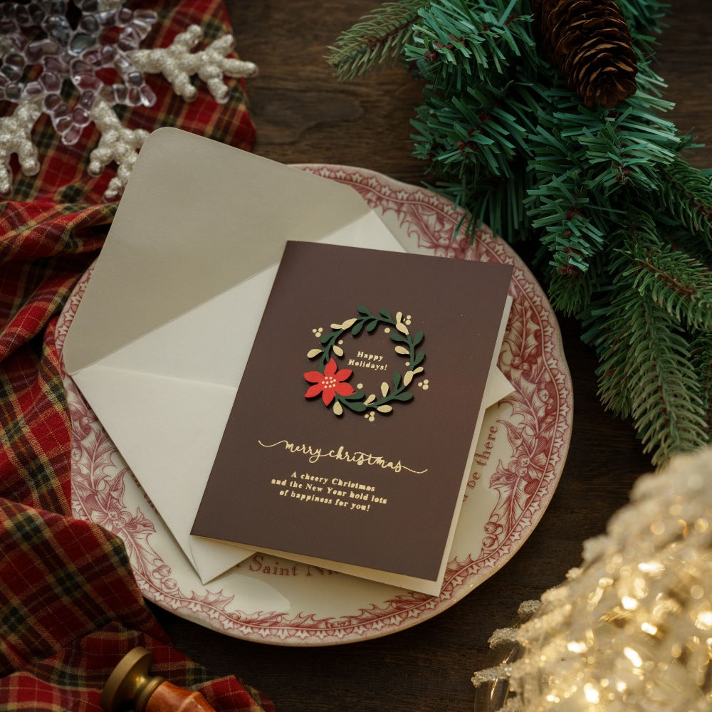 Christmas Retro Christmas Eve Greeting Card
