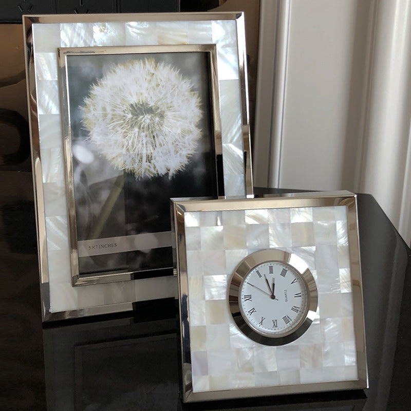 Creative Soft Decoration Home Metal Shell Wedding Photo Frame