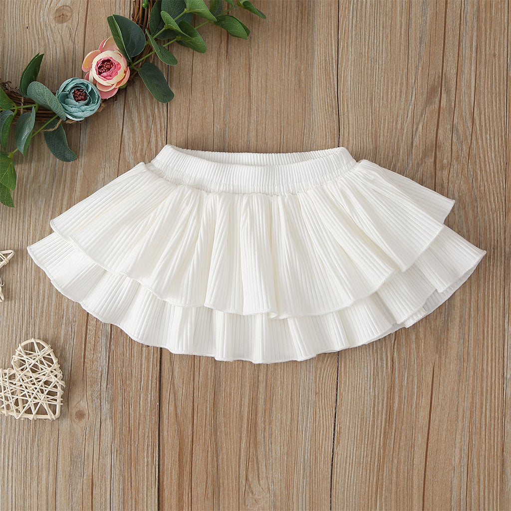 Fashion suspender jumpsuit skirt