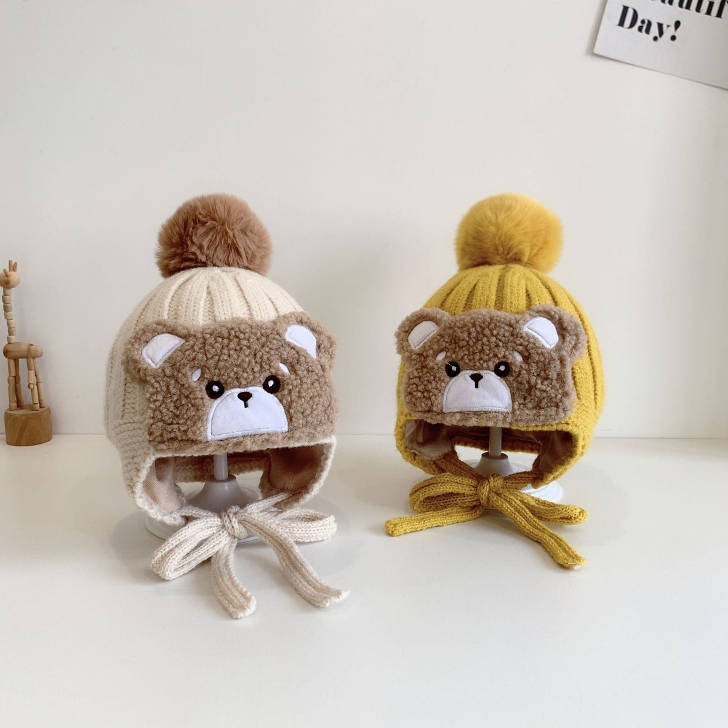 Winter Warm Children's Knitted Woolen Cap