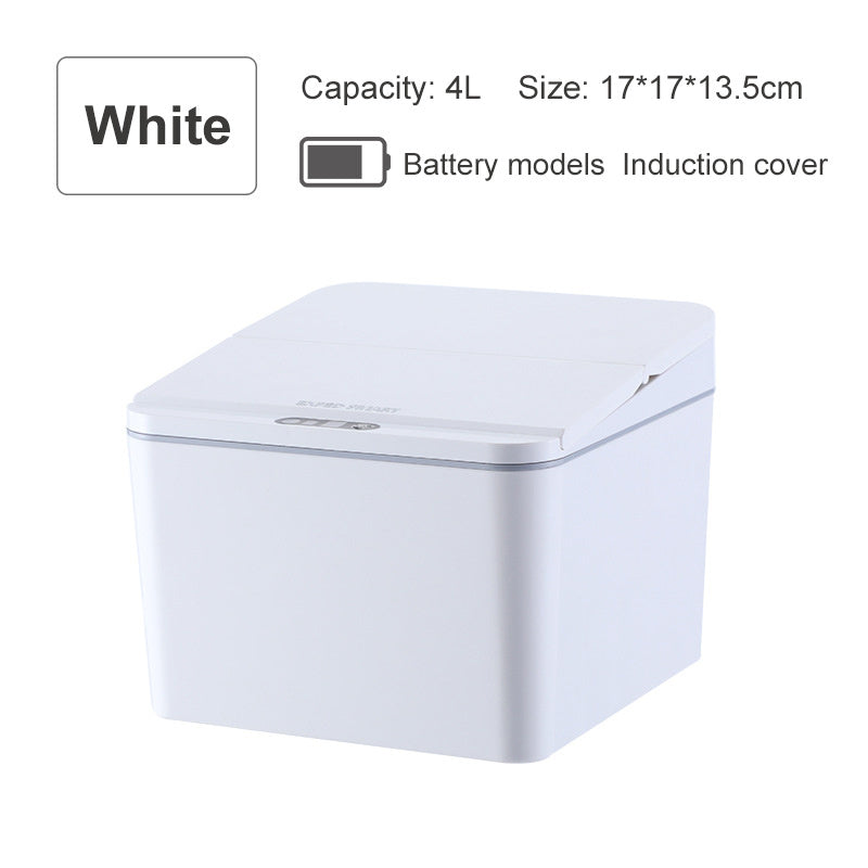Intelligent induction electric trash bin storage box