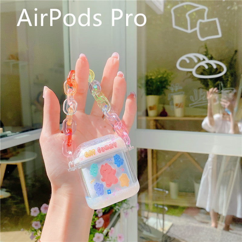 Compatible with Apple, Quicksand Bracelet For Airpods Earphone Case