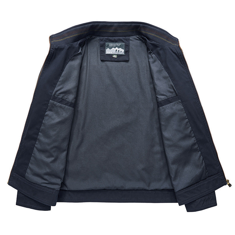 New Men's Casual Jacket Plus Size Stand Collar