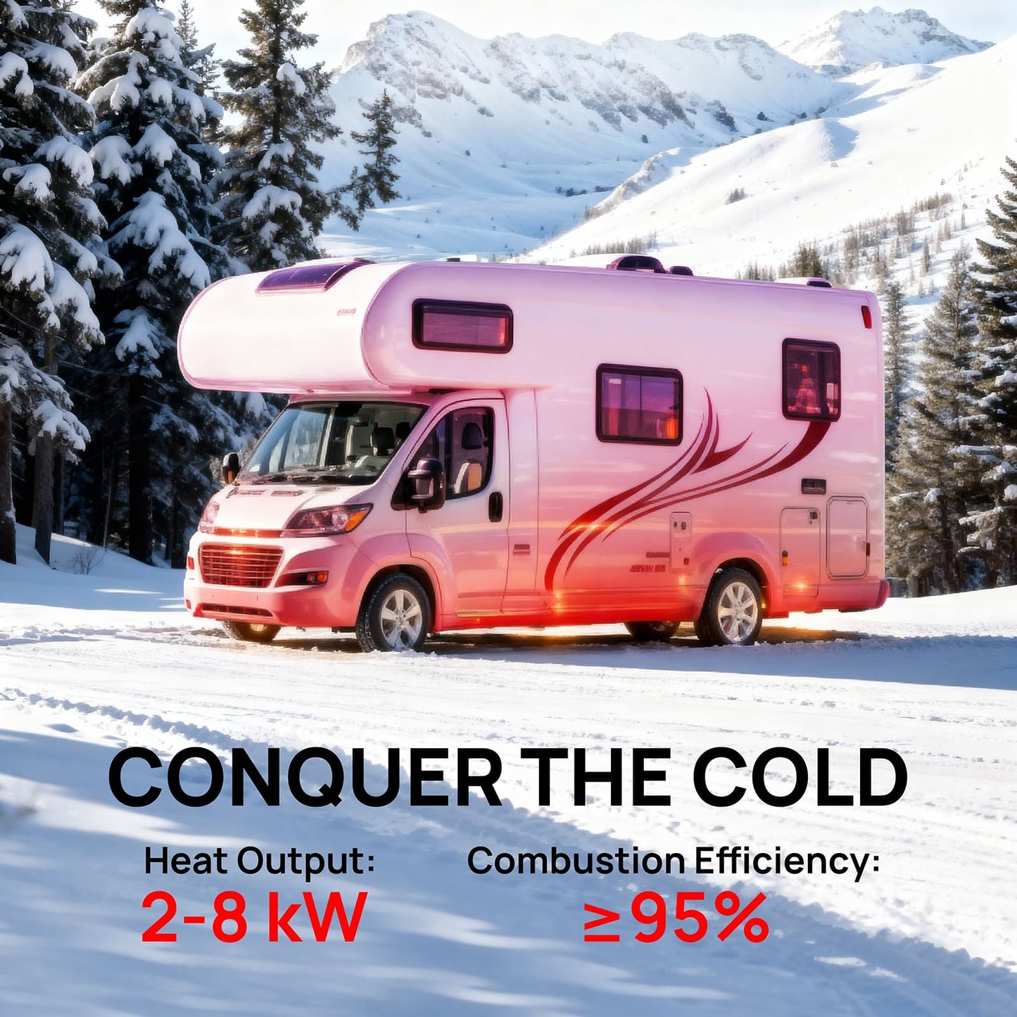 Arcade H8BP Diesel Heater, 8kW Triple Power, All-in-One Compact