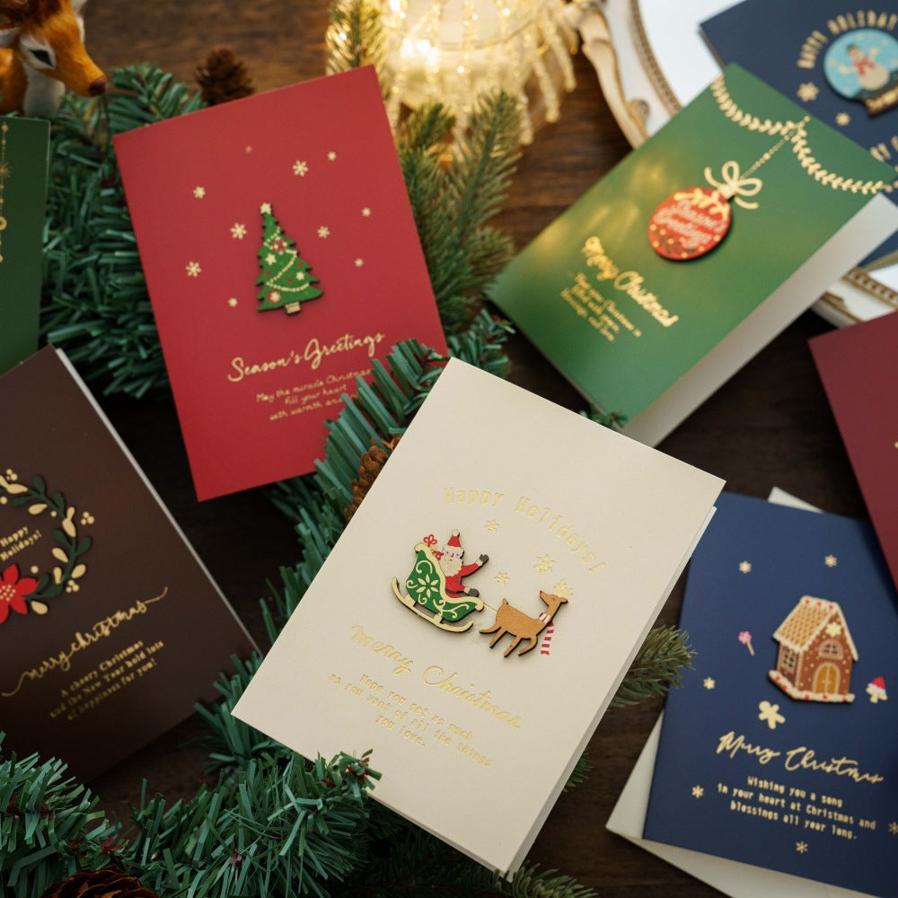 Christmas Retro Christmas Eve Greeting Card