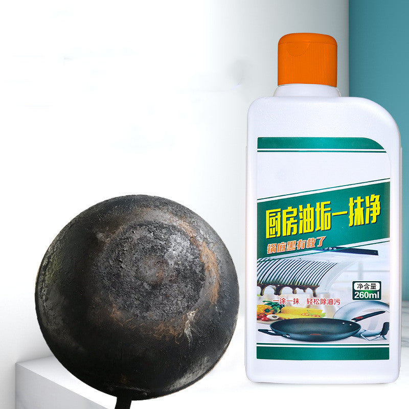 Kitchen Heavy Oil Pan Bottom Black Cleaner