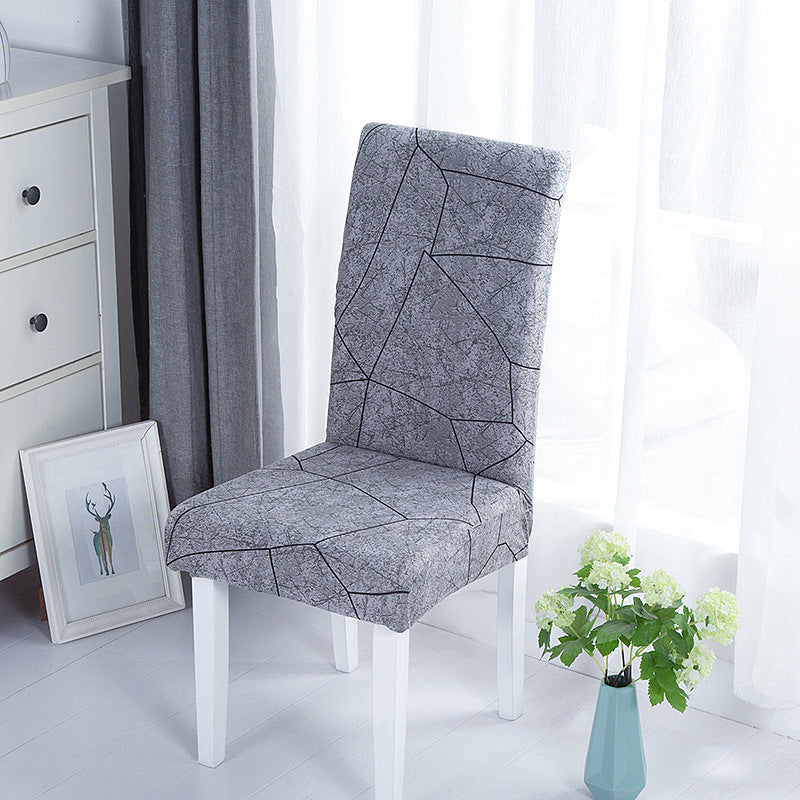 New Chair Cover Printed Chair Cover Elastic Antifouling Hotel Household Chair Cushion Protective Cover