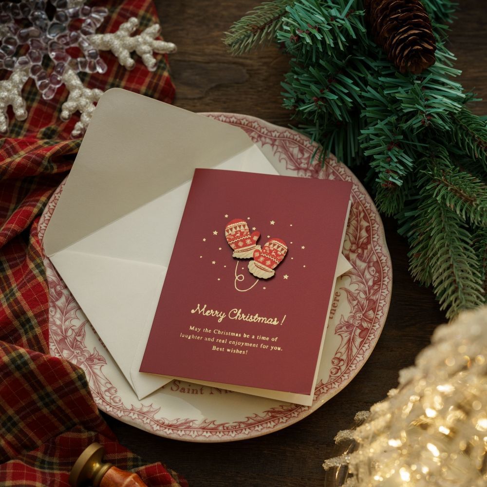 Christmas Retro Christmas Eve Greeting Card