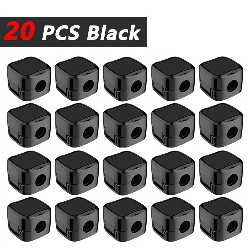 Adhesive Cable Clips — Cord Holder for Desk, Car & Wall