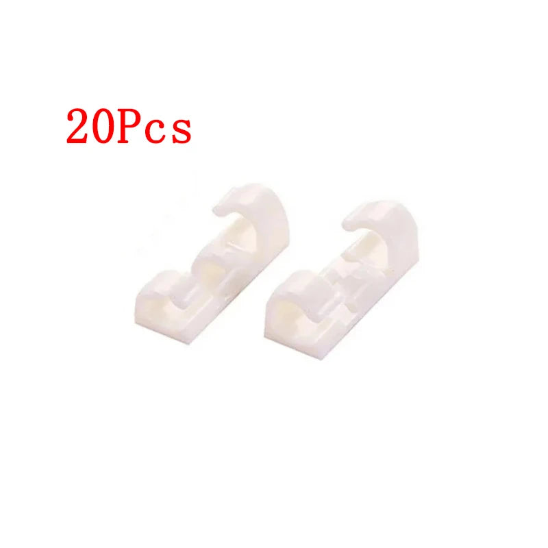 Desktop Cable Clips 3-Pack — Cord Holder for USB & Charging Cables, Office Desk Organizer