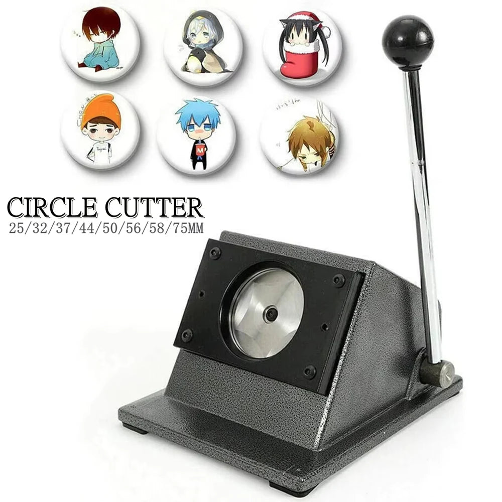 DIY Badge & Pin Button Maker Machine (25–75mm)
