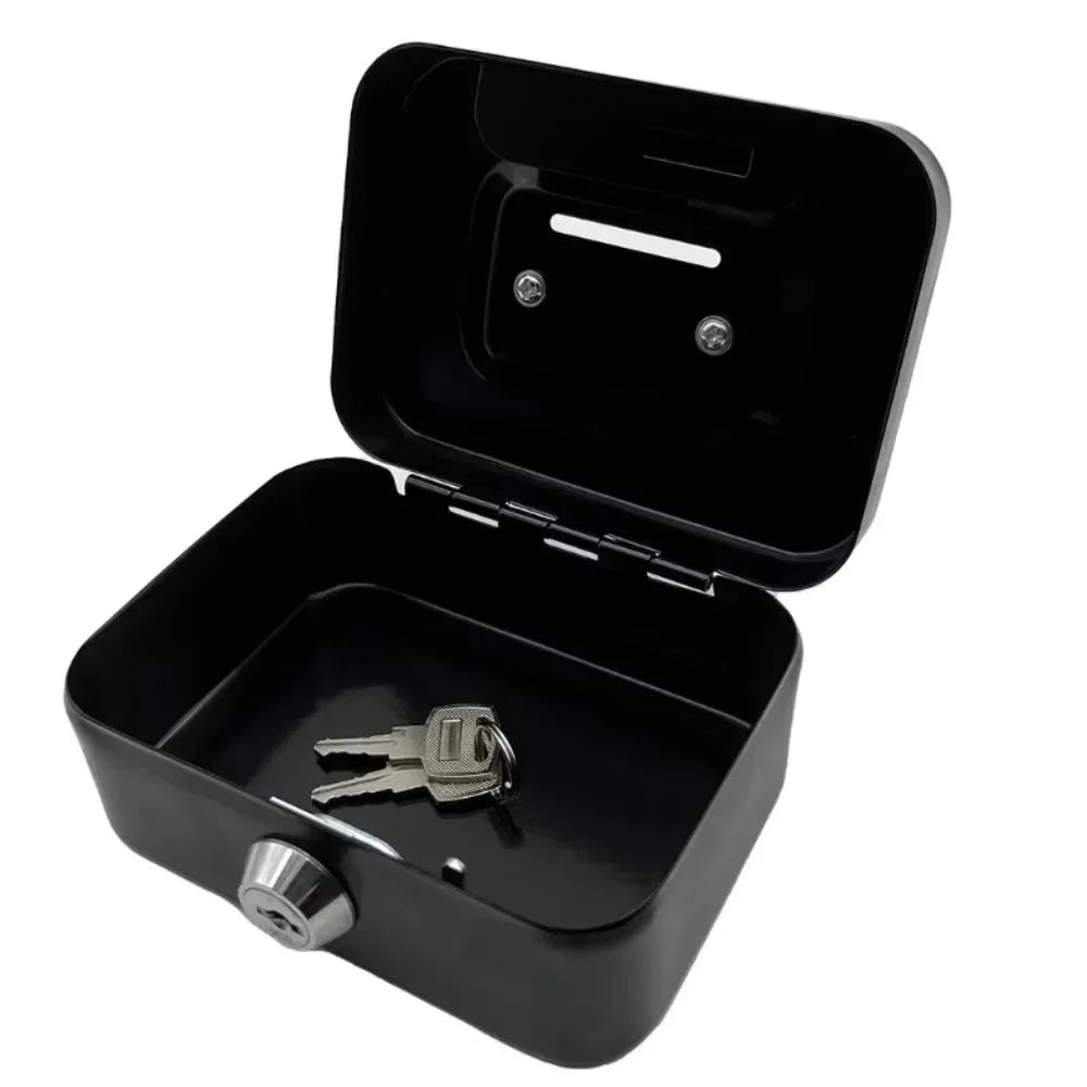 Portable Metal Cash Box with Key Lock