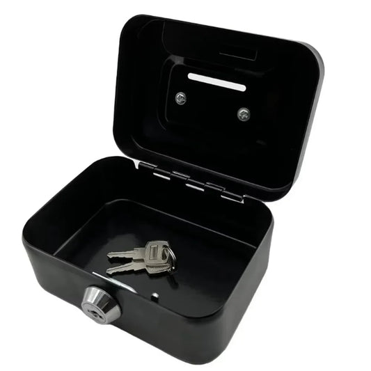 Portable Metal Cash Box with Key Lock