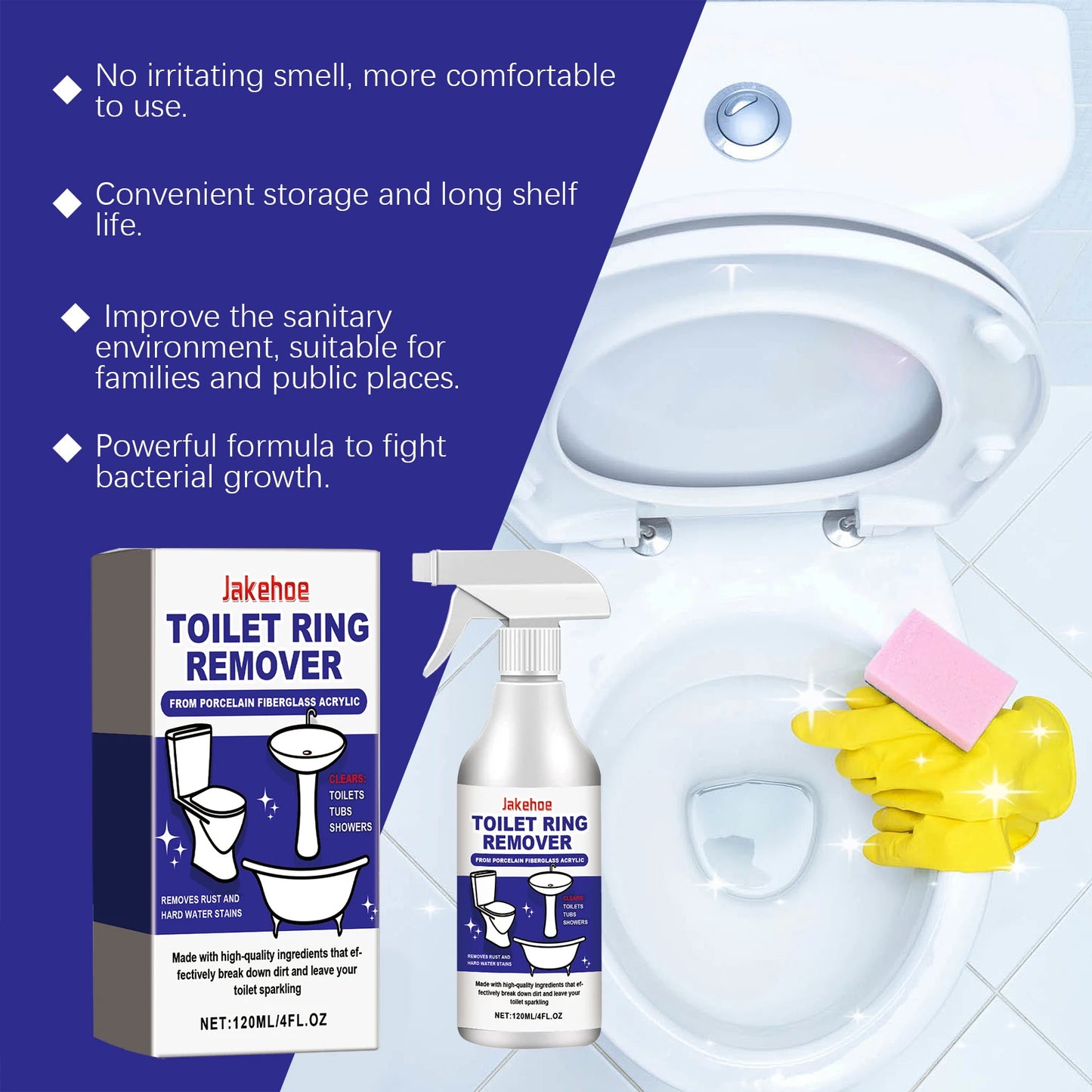 Toilet Foam Cleaner Deep Cleaning Efficient Removing Urinary Scale Eliminate Odors Restoring Toilet Shine Toilet Descaling Agent