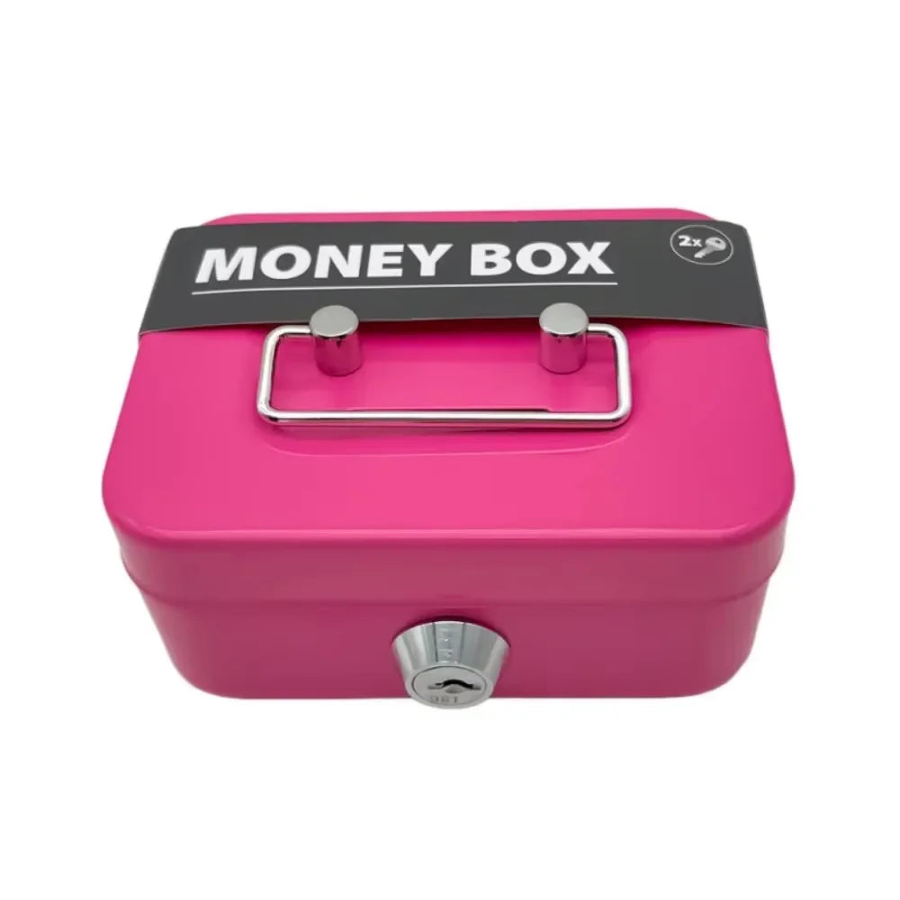Portable Metal Cash Box with Key Lock