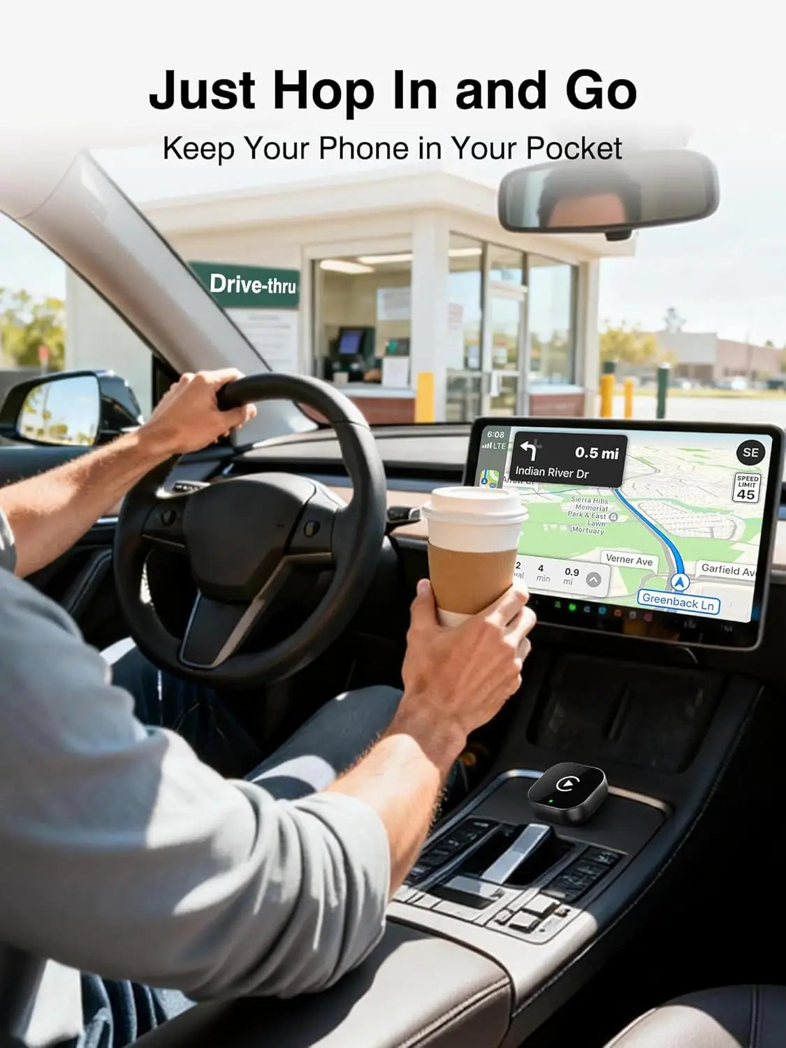 2026 Upgraded 2-in-1 Wireless CarPlay Adapter for iPhone & Android Auto, Plug and Play Wired to Wireless Dongle with Fast Auto-C