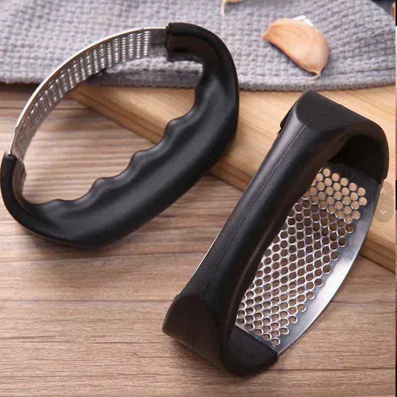 Stainless Steel Garlic Press — One-Press, No-Peel, Dishwasher-Safe Kitchen Tool