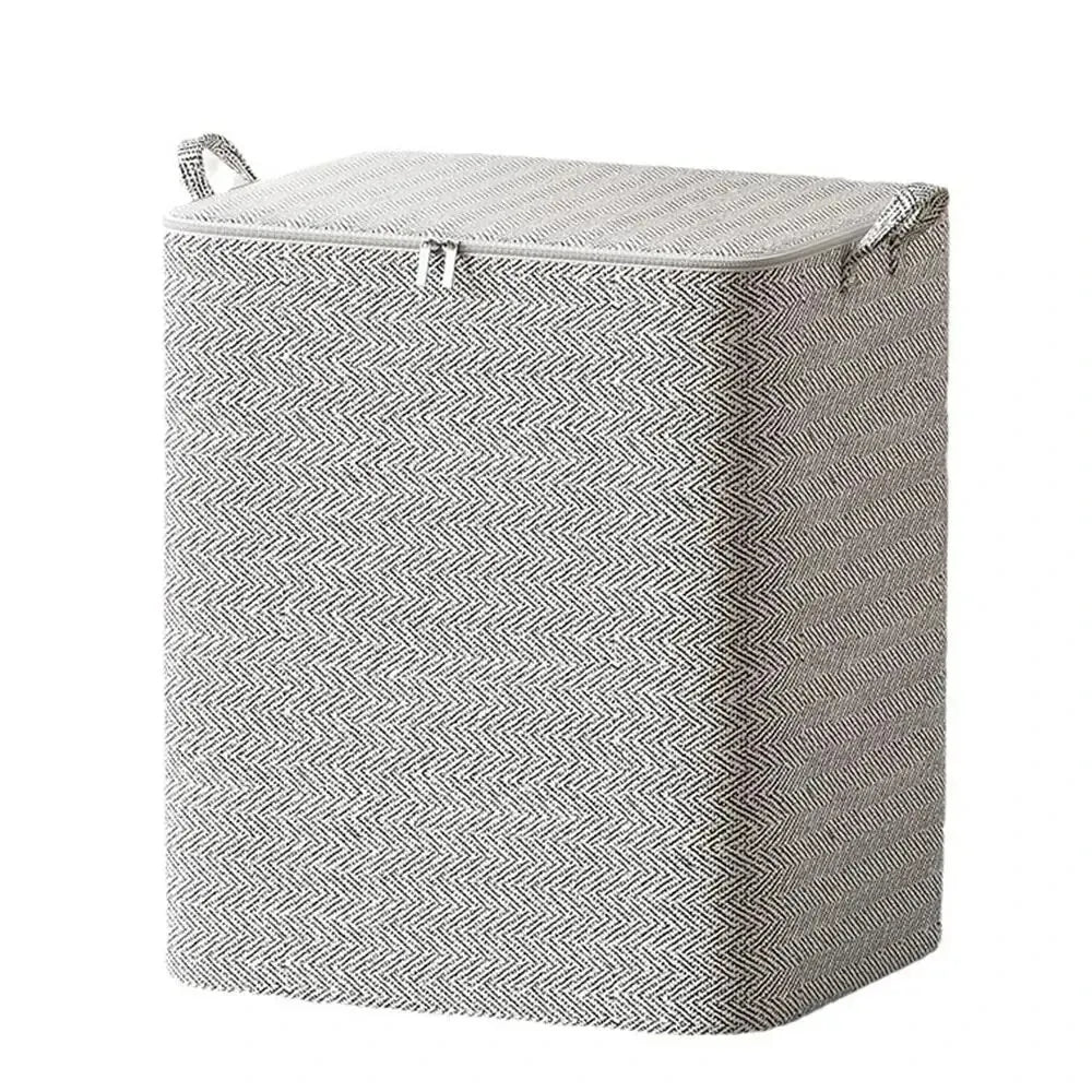 Foldable Closet Storage Bag with Zipper — Dust-Proof Quilt & Comforter Organizer Bin