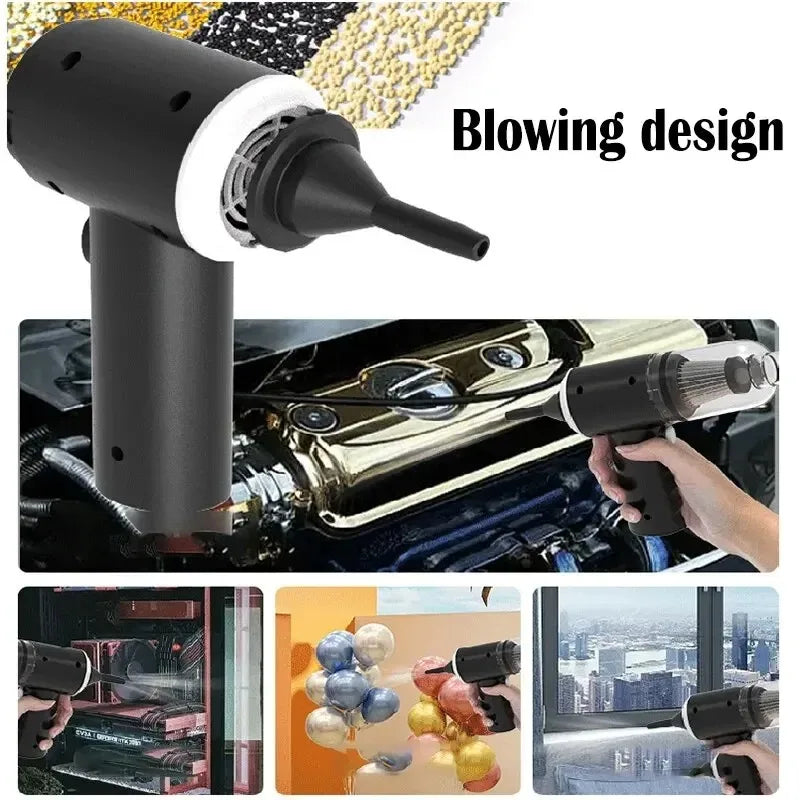Mini Cordless Car Vacuum — 9000Pa Portable Handheld Cleaner for Car, Desk & Home