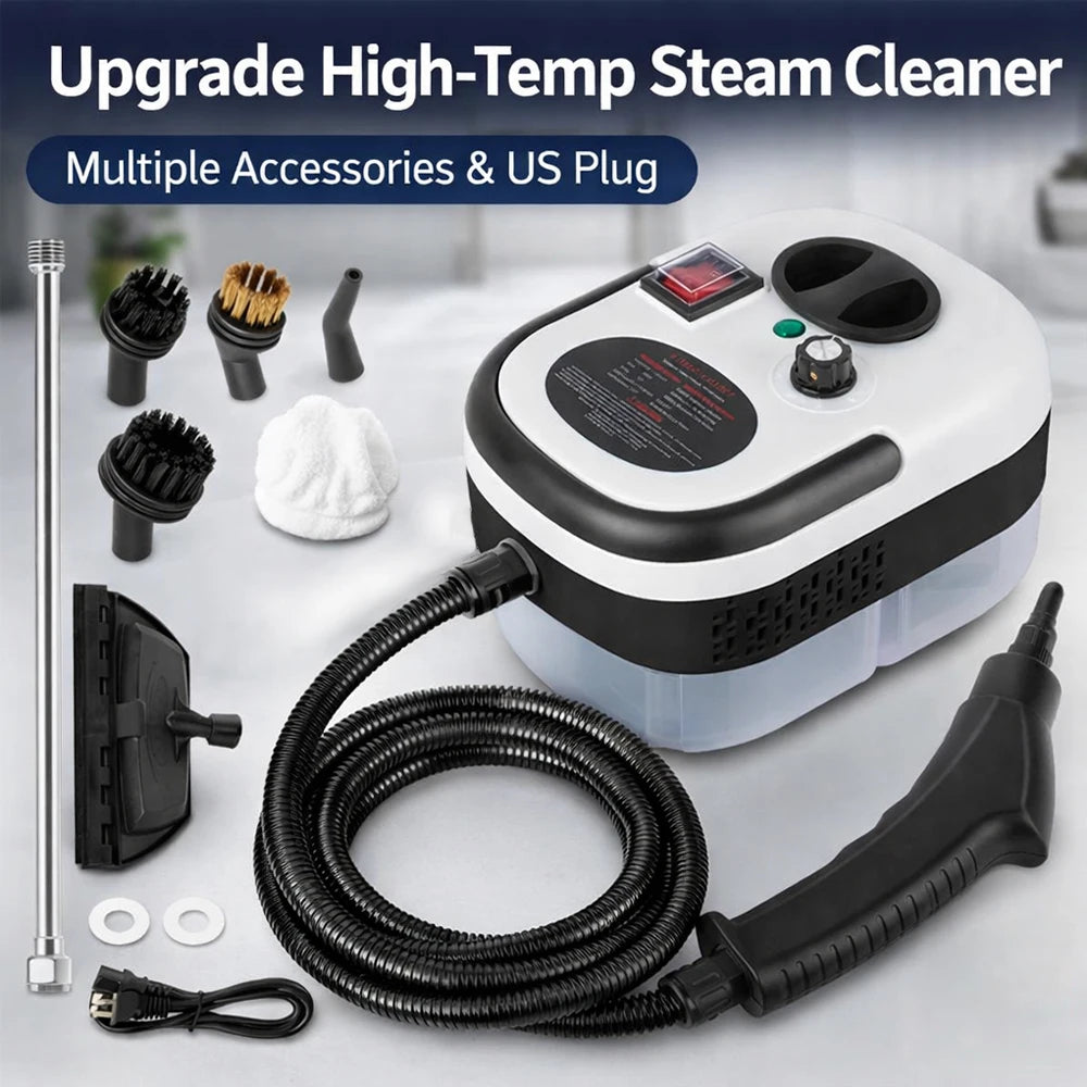 2500W Handheld Steam Cleaner — Chemical-Free Power Cleaner for Tile, Grout, Kitchen & Car
