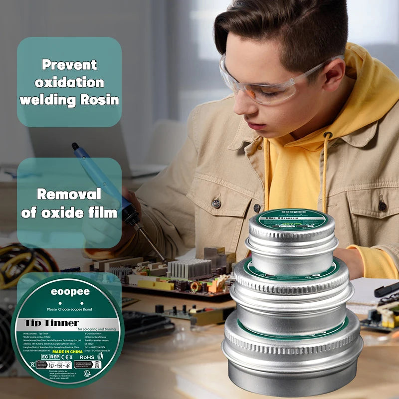 Soldering Iron Tip Refresher & Tinner (10g–30g)