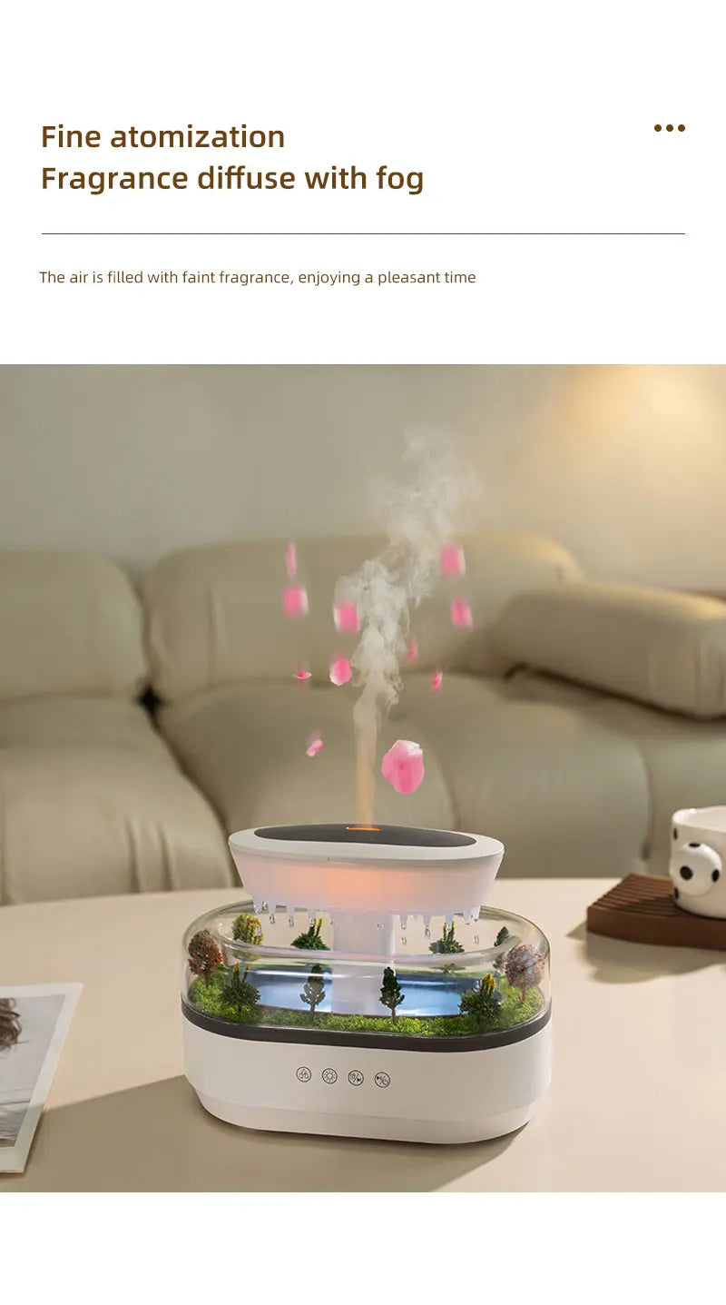 Rain Cloud Aroma Diffuser — Humidifier, Night Light & White Noise