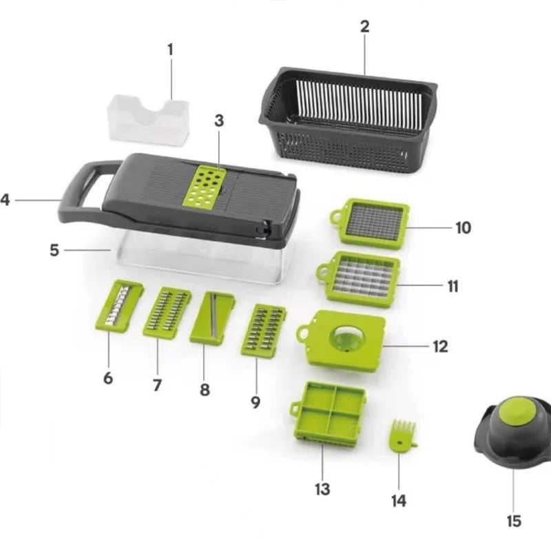 Wave Cut Vegetable Cutter — Decorative Ridged Food Slicer