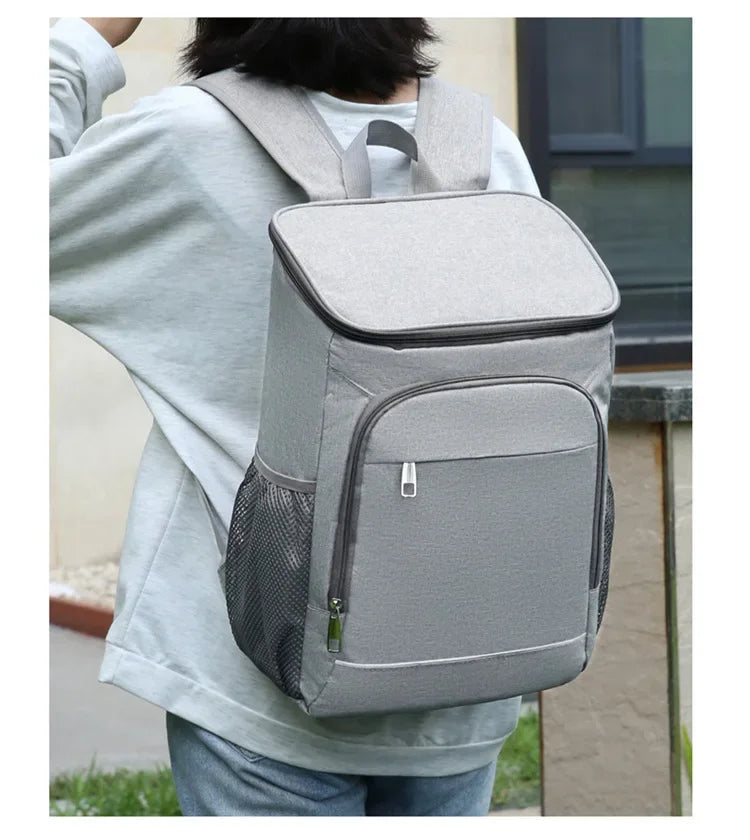 Insulated Picnic Backpack — Large Capacity Thermal Cooler Bag for Camping & Outdoor