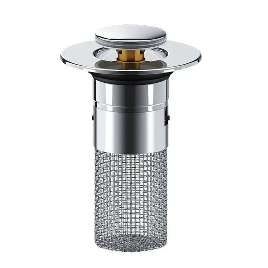 Easy-Clean Sink Drain Cover — Stainless Steel Strainer with Leak-Proof Silicone Seal