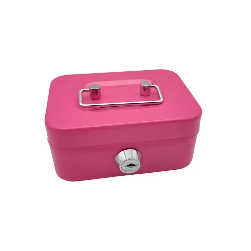 Portable Metal Cash Box with Key Lock