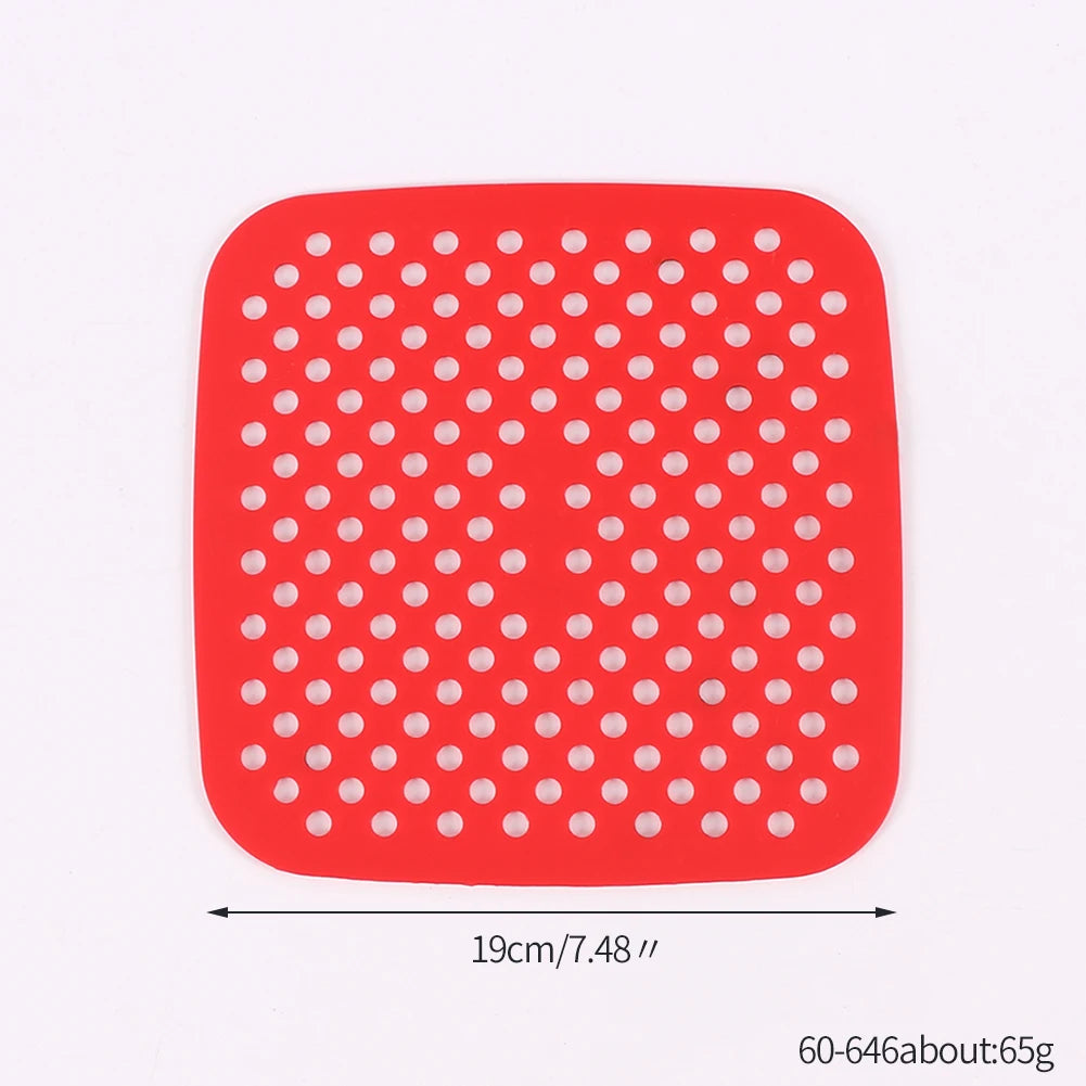 Reusable Silicone Air Fryer Liner — Non-Stick Baking Mat for Air Fryers